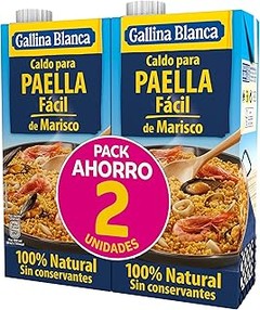 Opciones deliciosas y recetas caseras en lugar de preparados para paella
