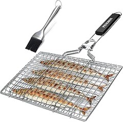 Guía práctica para usar una cesta para asar pescado