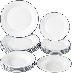 Comparativa de las mejores marcas de vajilla azul y blanca