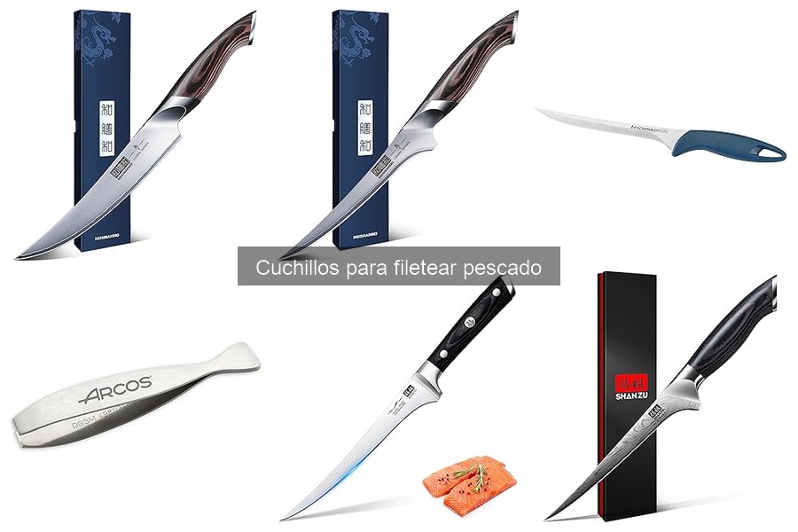 Almacenamiento ideal para cuchillos de filetear pescado