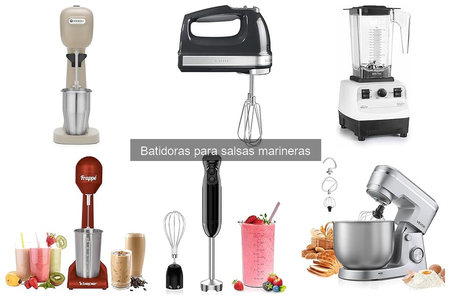 Alternativas a batidoras para salsas marineras en casa