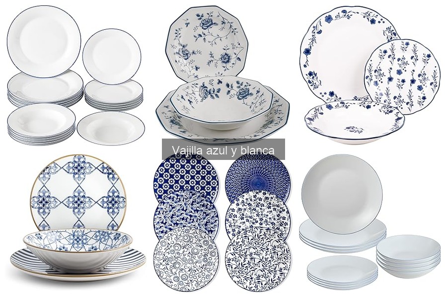 Alternativas a la vajilla azul y blanca para tu cocina
