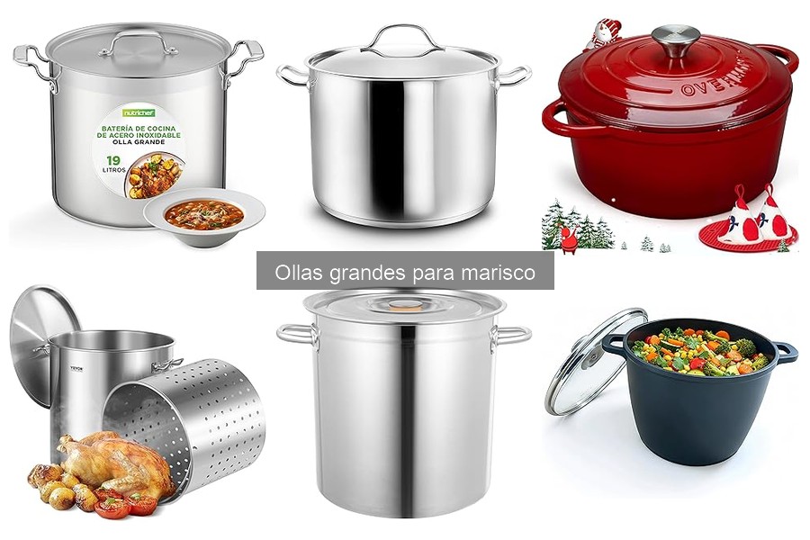 Alternativas a ollas grandes para marisco en casa