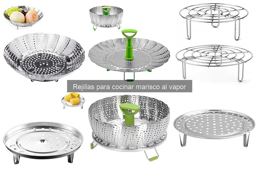 Alternativas a rejillas para cocinar marisco al vapor