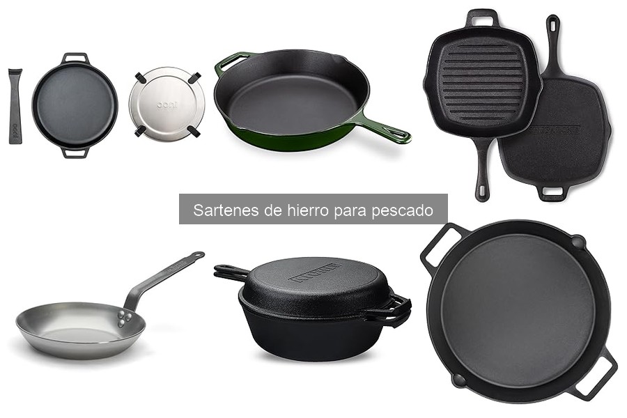 ** Alternativas a sartenes de hierro para cocinar pescado