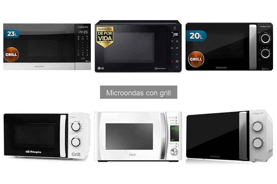 Alternativas al microondas con grill: opciones de cocción