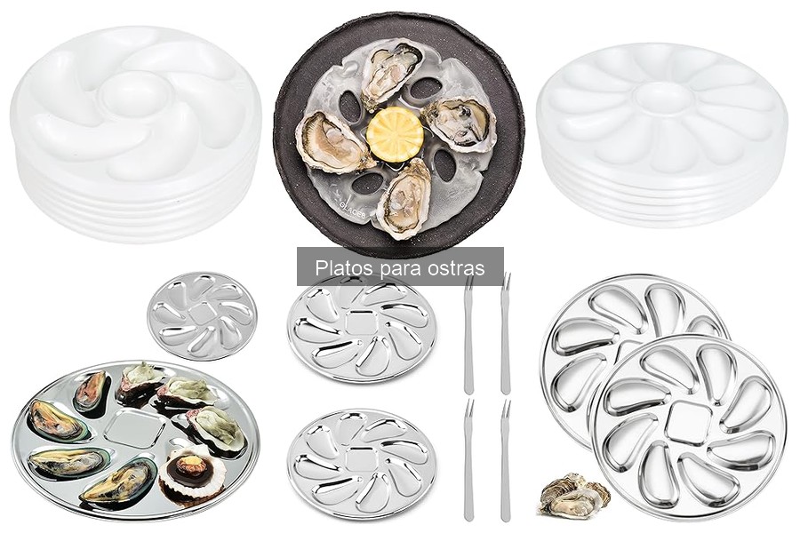 Alternativas creativas a los platos para ostras