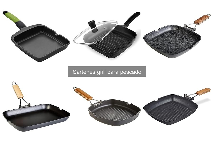 Características clave de las sartenes grill para pescado