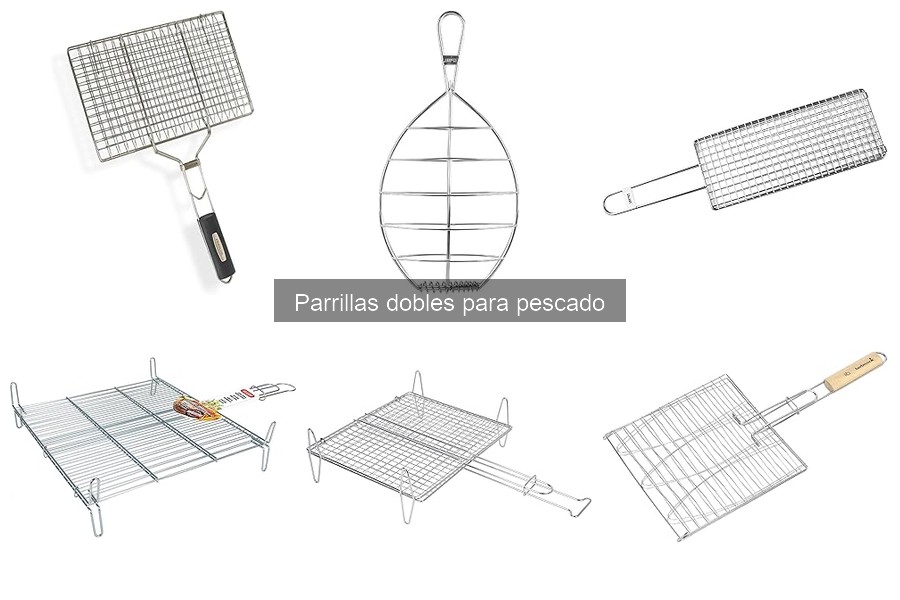 Características de materiales en parrillas dobles para pescado