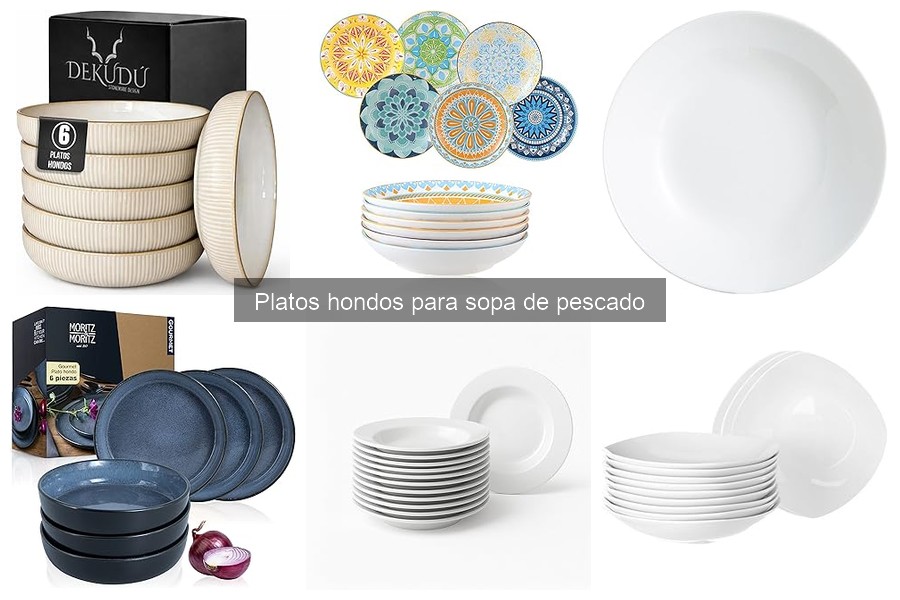 Cómo cuidar platos hondos para sopa de pescado