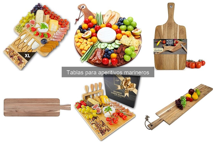 Cómo utilizar una tabla para aperitivos marineros