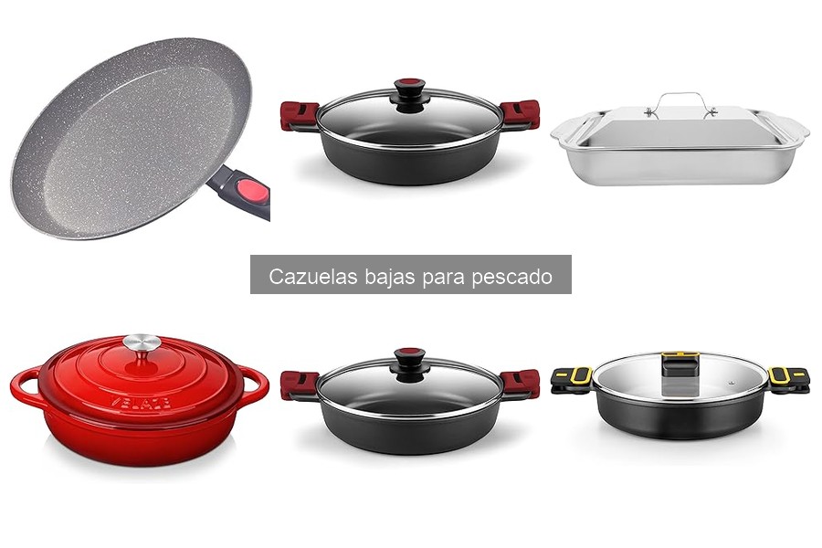 Comparativa: Cazuelas bajas vs altas para cocinar pescado
