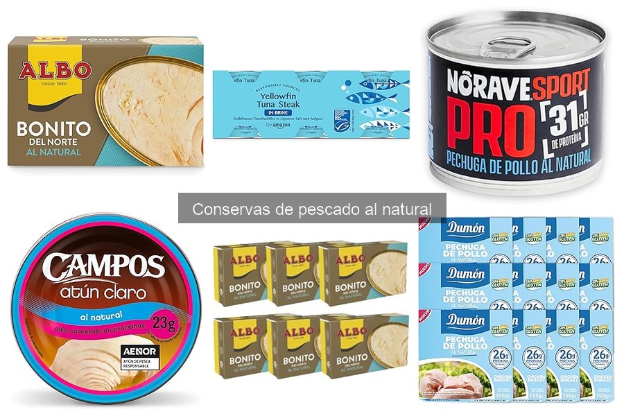 Comparativa de conservas de pescado al natural y precios