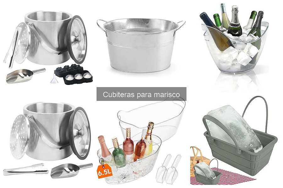 Comparativa de cubiteras para marisco: calidad y precio