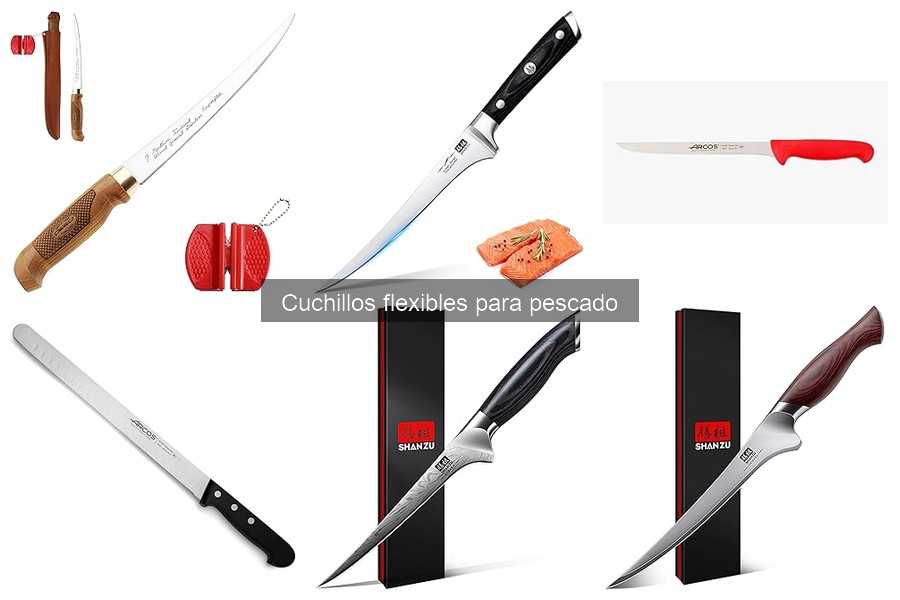 Comparativa de cuchillos flexibles para pescado y de chef