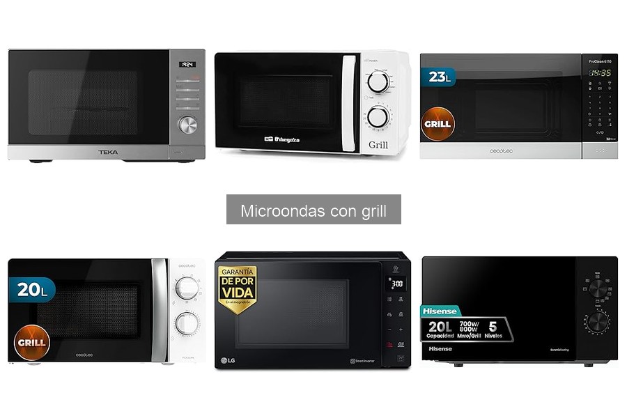 Comparativa de microondas con grill: Cecotec y LG