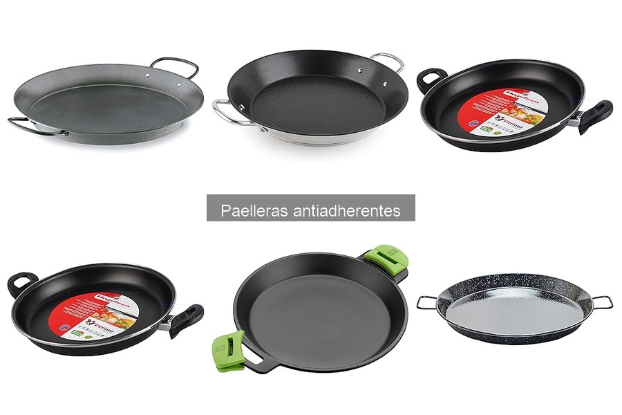 ** Comparativa: Paelleras Antiadherentes vs. Otros Materiales