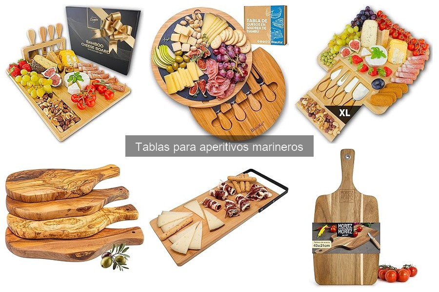 Consejos para elegir tablas para aperitivos marineros