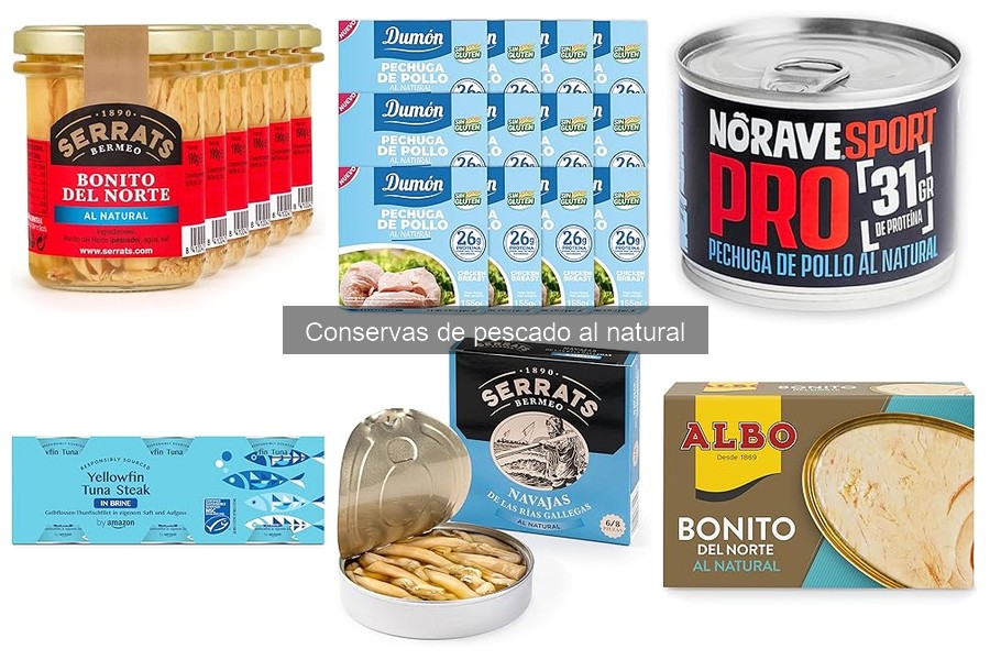 Conservas de pescado al natural para dietas específicas