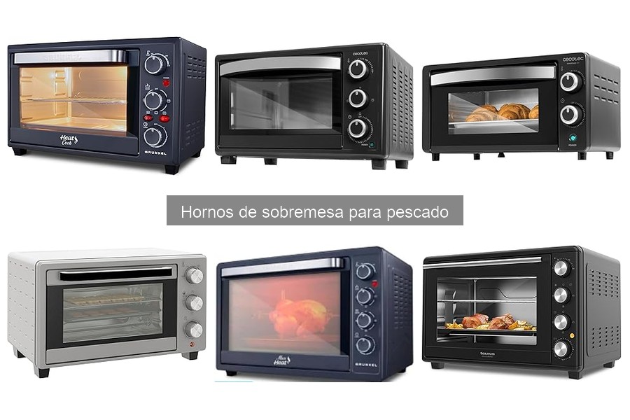 ¿Cuánto consume un horno de sobremesa al cocinar pescado?