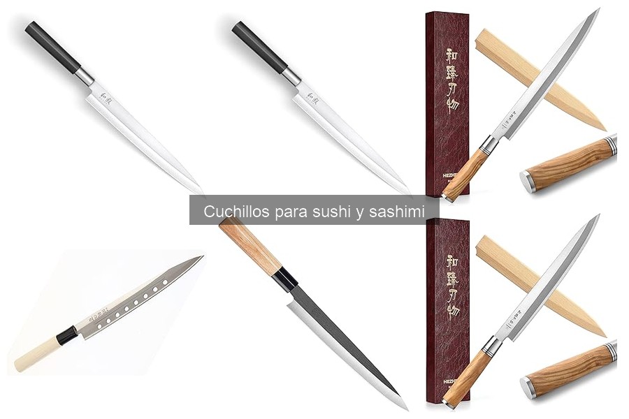 Cuchillos de sushi: profesionales vs. aficionados