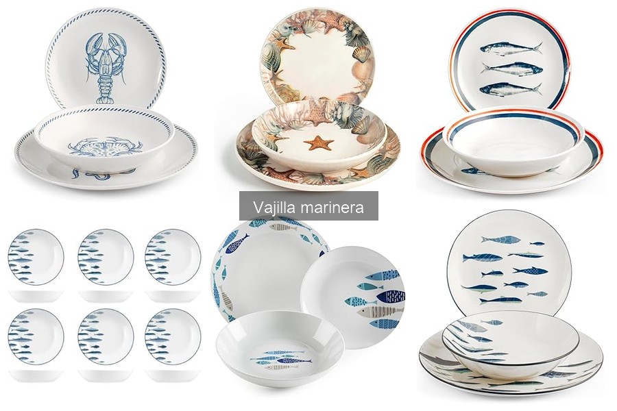 Descubre el precio de una vajilla marinera completa