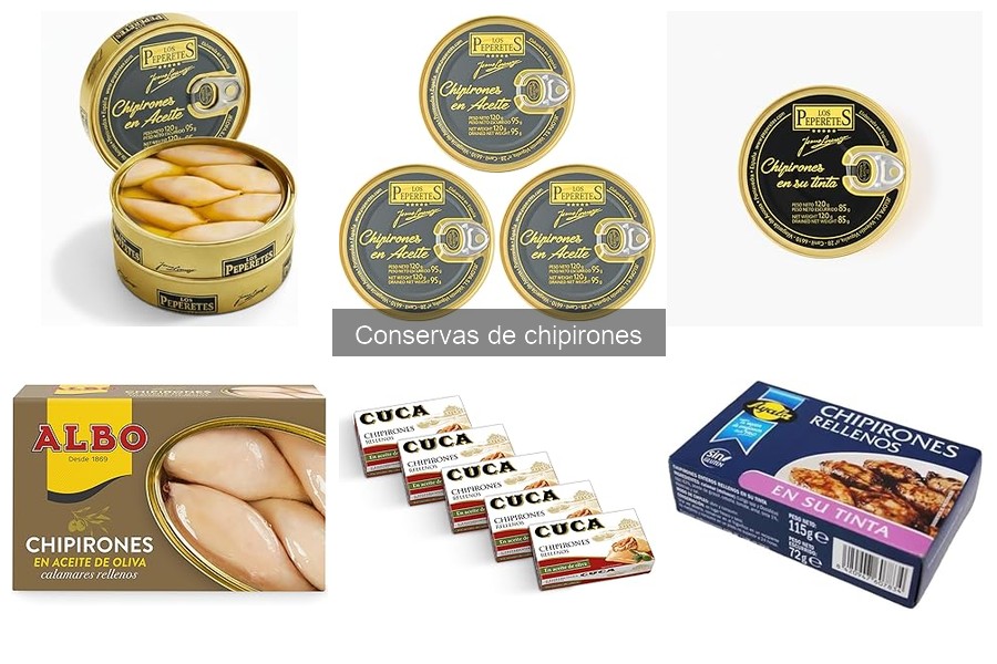 Diferencias entre chipirones en conserva y frescos