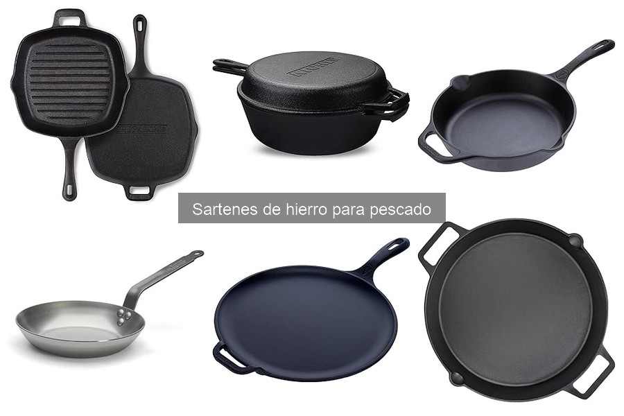 Efectos del recubrimiento en sartenes de hierro para pescado