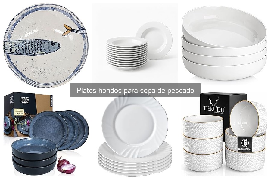Elige el plato hondo perfecto para sopa de pescado