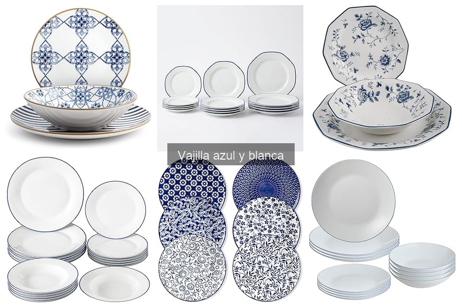 Guía para Comprar Vajilla Azul y Blanca: Material y Diseño