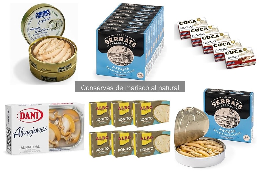 Ingredientes Clave en Conservas de Marisco al Natural