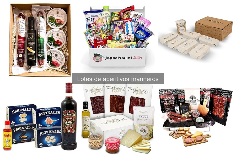 Lotes de aperitivos marineros para dietas específicas