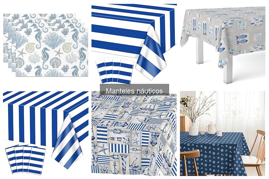 Manteles náuticos: estilos y características para tu hogar