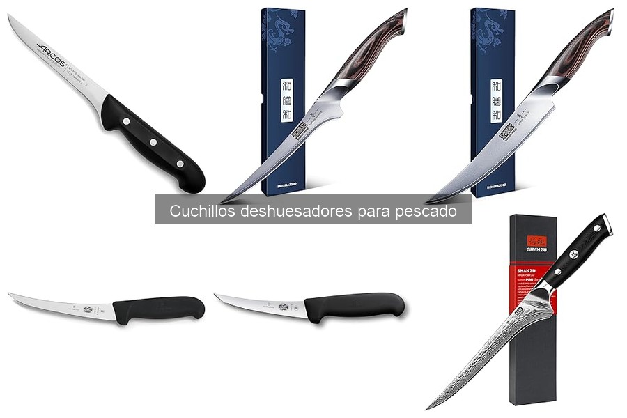 Mantenimiento de cuchillos deshuesadores para pescado