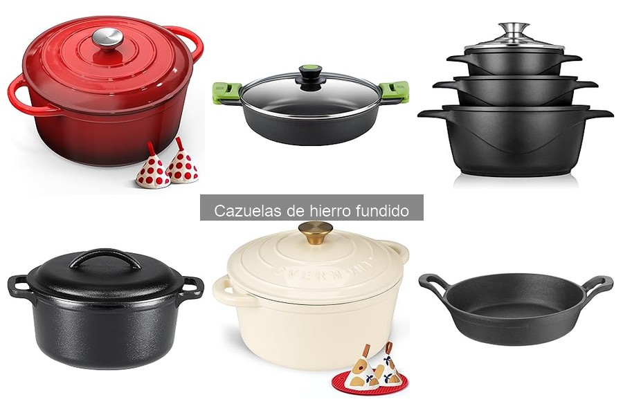 Mejores cazuelas de hierro fundido para cocinar mariscos