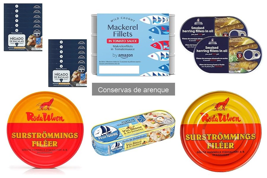 Mejores conservas de arenque para dietas específicas