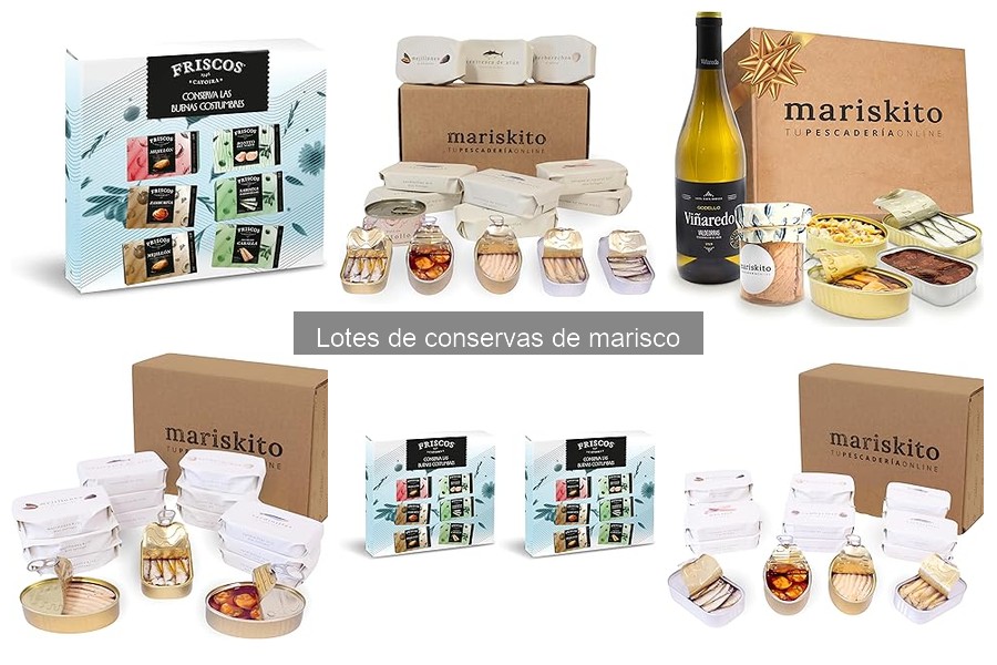 Mejores lotes de conservas de marisco para regalar