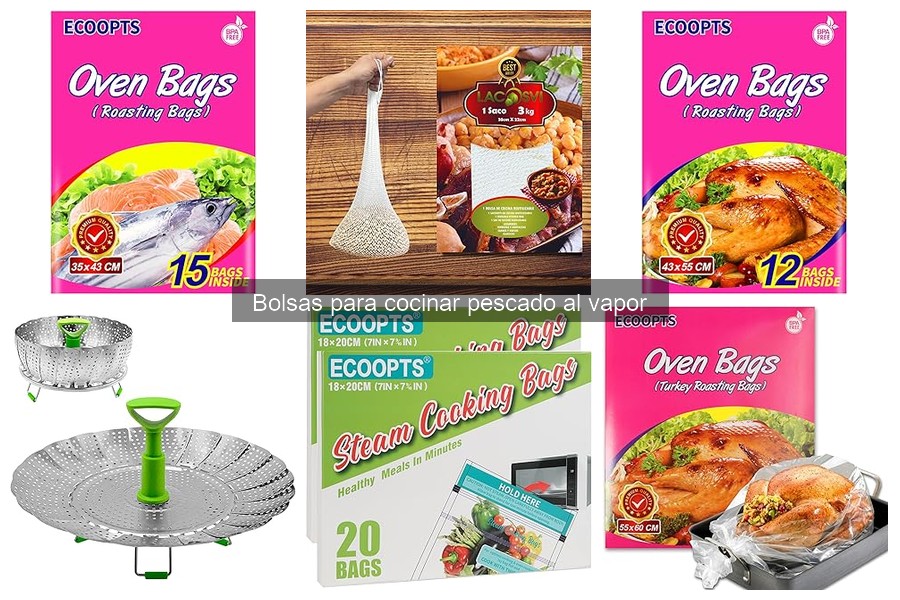 Mejores marcas de bolsas para cocinar pescado al vapor