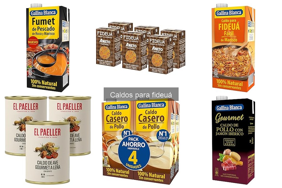 Mejores marcas de caldo para fideuá: comparativa 2023