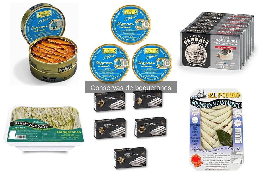 Mejores marcas de conservas de boquerones: comparación y opiniones