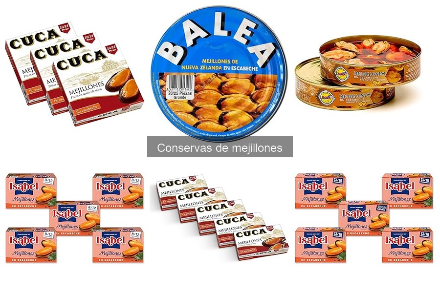 Mejores marcas de conservas de mejillones: Comparativa