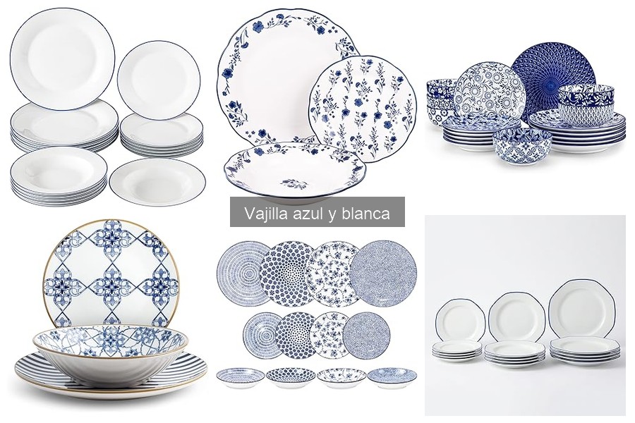 Mejores marcas de vajilla azul y blanca: Comparativa 2023