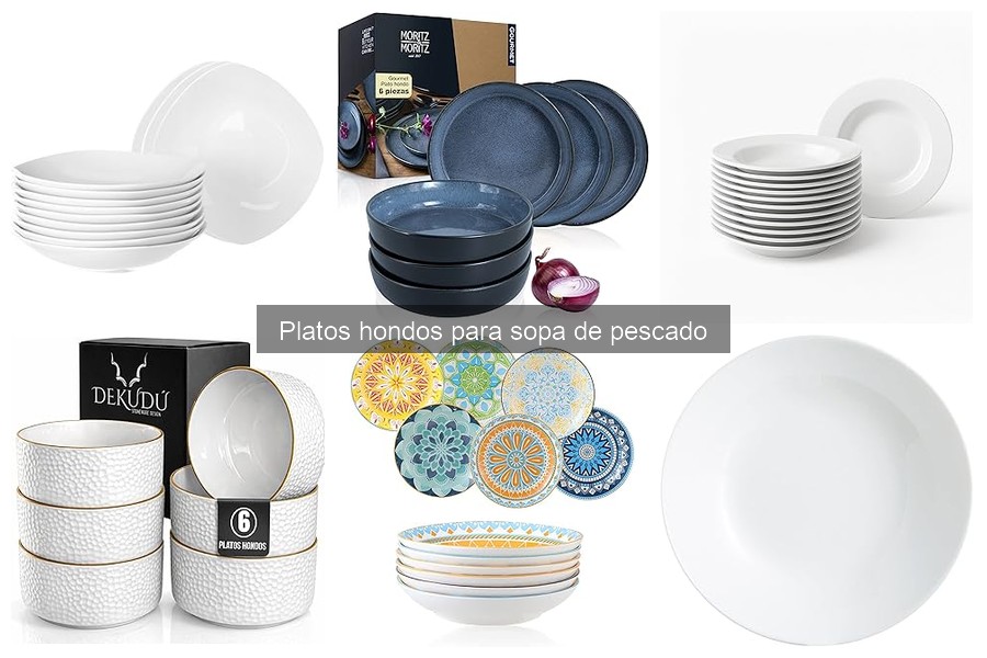 Mejores materiales para platos hondos de sopa de pescado