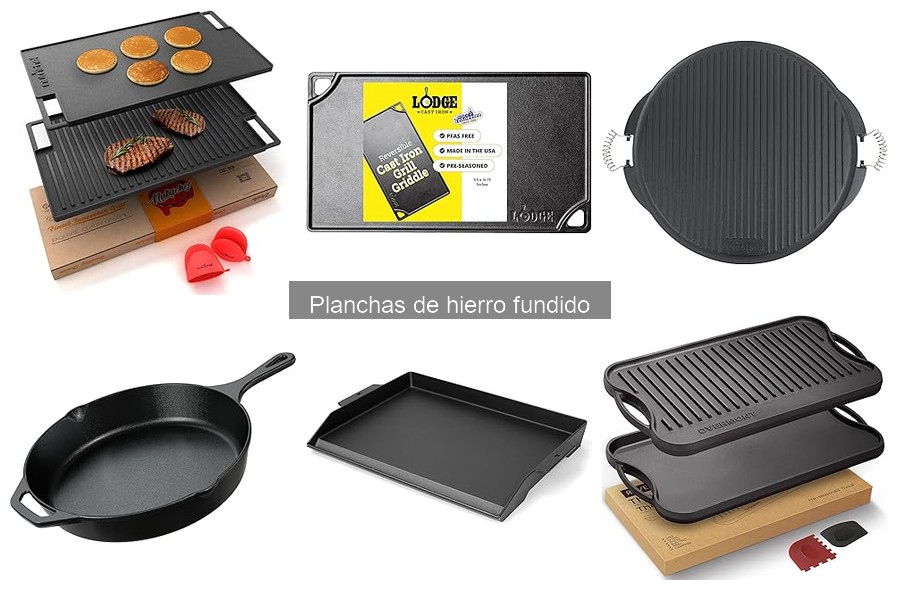 Plancha de hierro fundido vs. eléctrica: ¿qué elegir?
