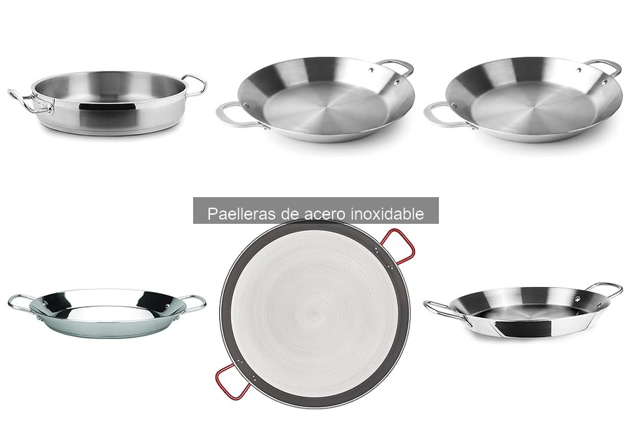 Precios promedio de paelleras de acero inoxidable en 2023