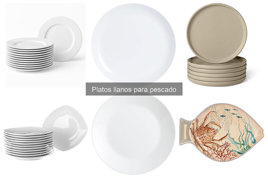 Presenta pescado atractivo en platos llanos: consejos