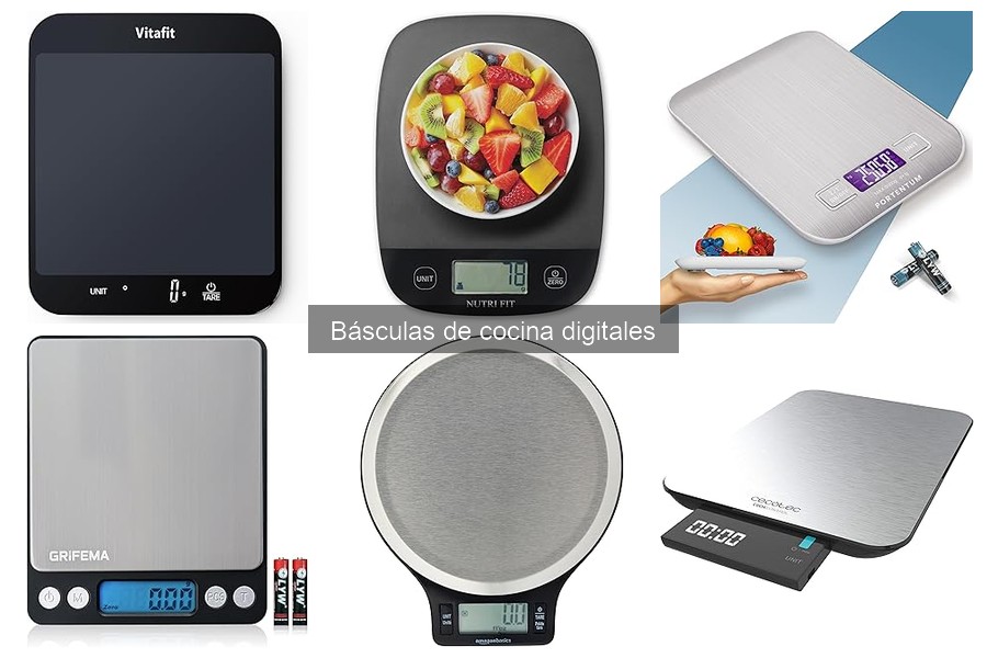 ¿Qué peso máximo soporta una báscula de cocina digital?