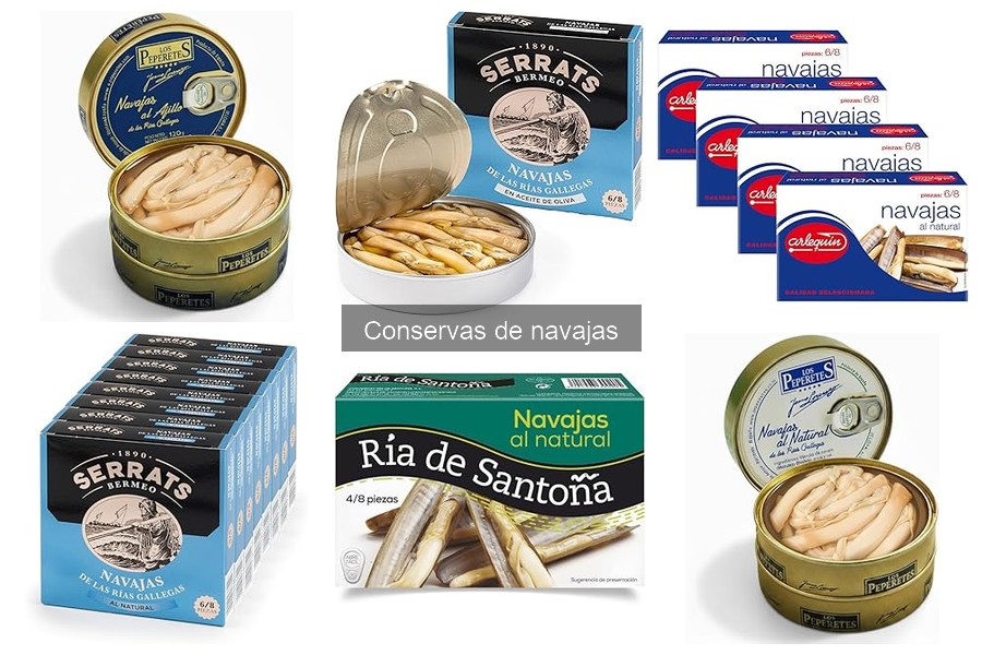 ¿Qué son las conservas de navajas? Todo lo que debes saber
