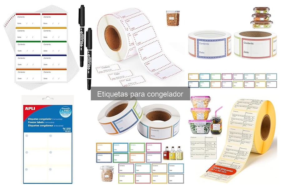 ¿Qué son las etiquetas para congelador? Beneficios y uso