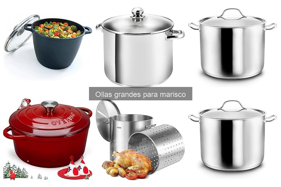 ¿Qué tamaño de olla grande necesito para marisco?
